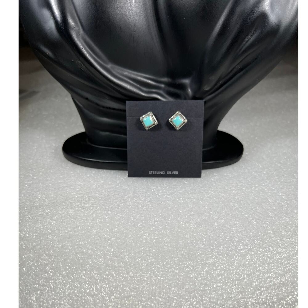 Vintage Sterling Silver Turquoise Southwestern Country Western Rodeo Deadstock - Picture 10 of 16